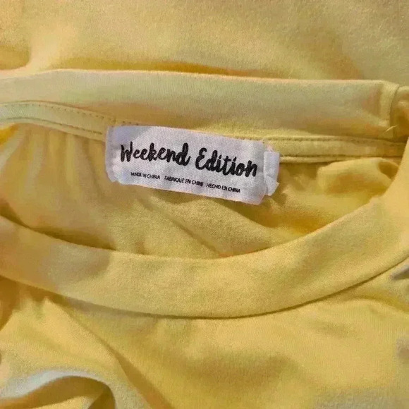 Weekend Edition Fineapple Graphic Tee - Bright Yellow - Picture 3 of 4